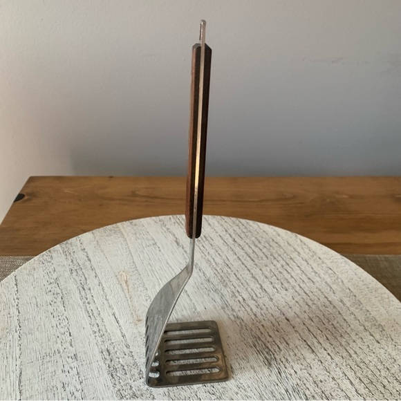 Vintage EKCO Flint Heavy Duty Full Flint Stainless MCM Potato Vegetable Masher - Picture 12 of 13